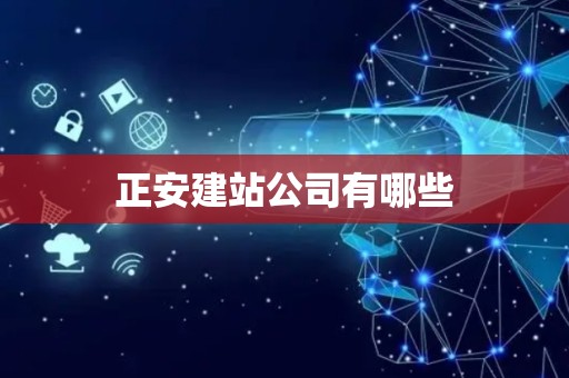 正安建站公司有哪些