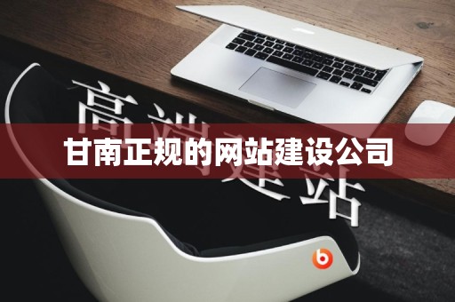 甘南正规的网站建设公司