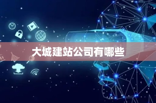 大城建站公司有哪些